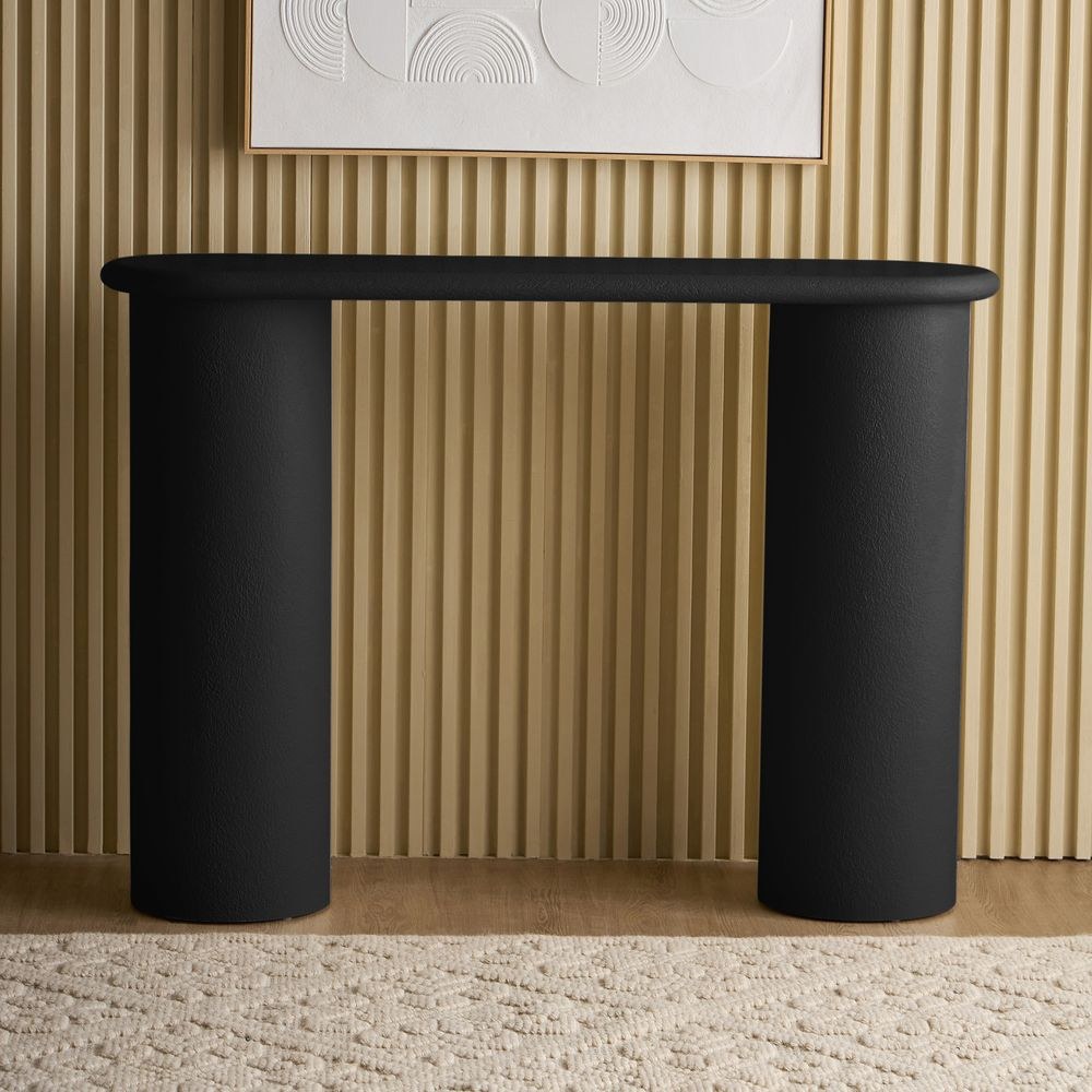 Design Box Pillar Console Table- Black - Image 2