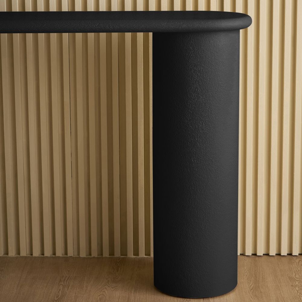 Design Box Pillar Console Table- Black - Image 4