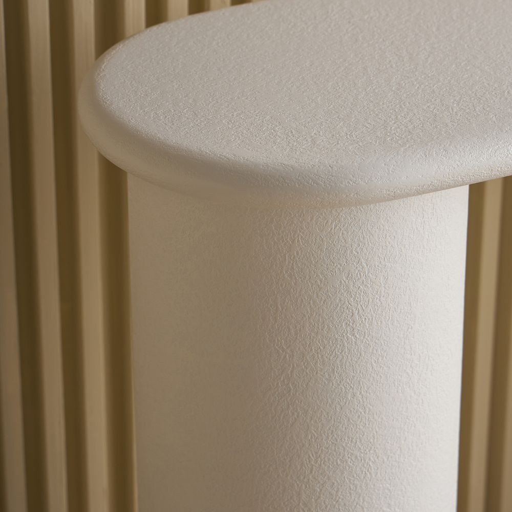 Design Box Pillar Console Table- White - Image 5