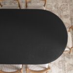 Design Box Pillar 6-Seater Dining Table- Black