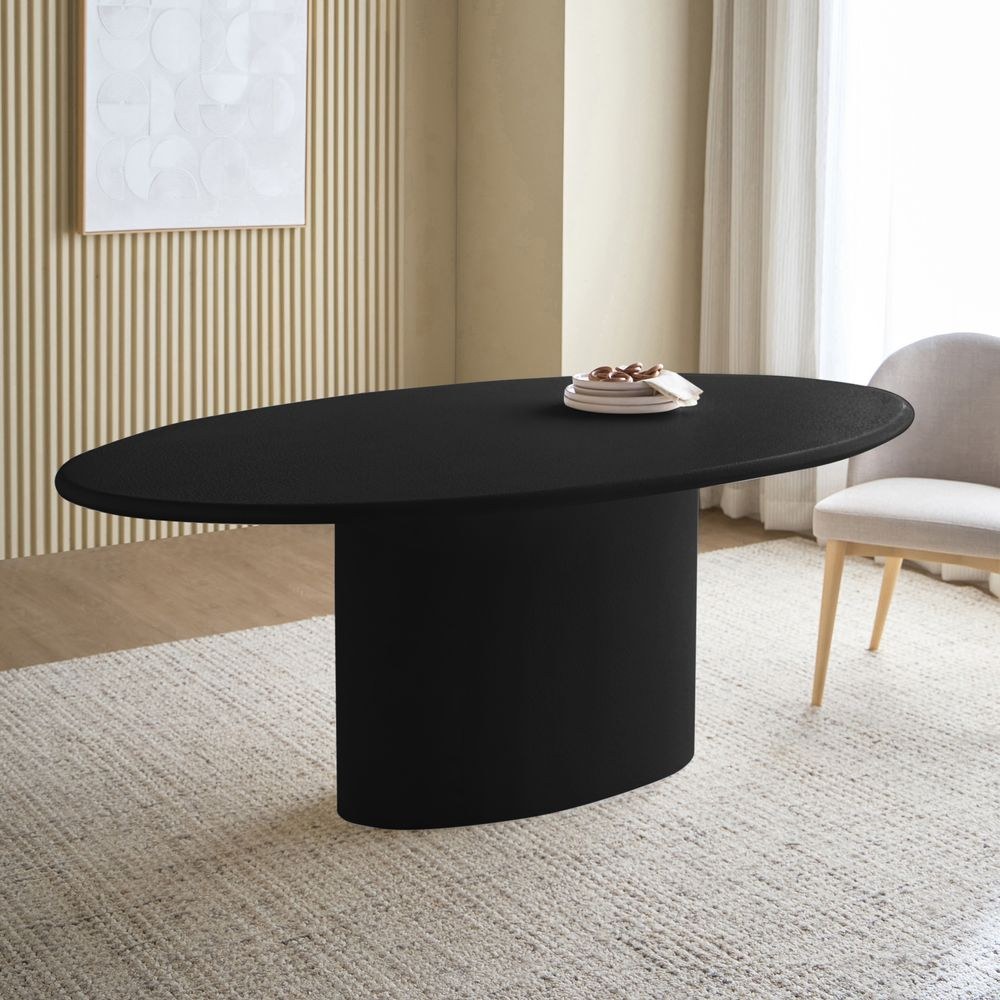 Design Box Pine 6-Seater Dining Table- Black