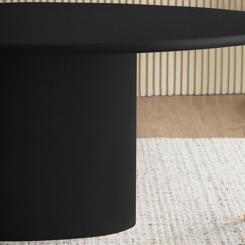 Design Box Pine 6-Seater Dining Table- Black - Image 4
