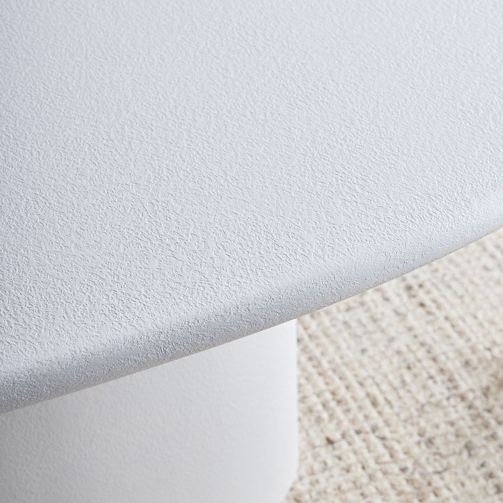 Design Box Pine 6-Seater Dining Table- White - Image 3