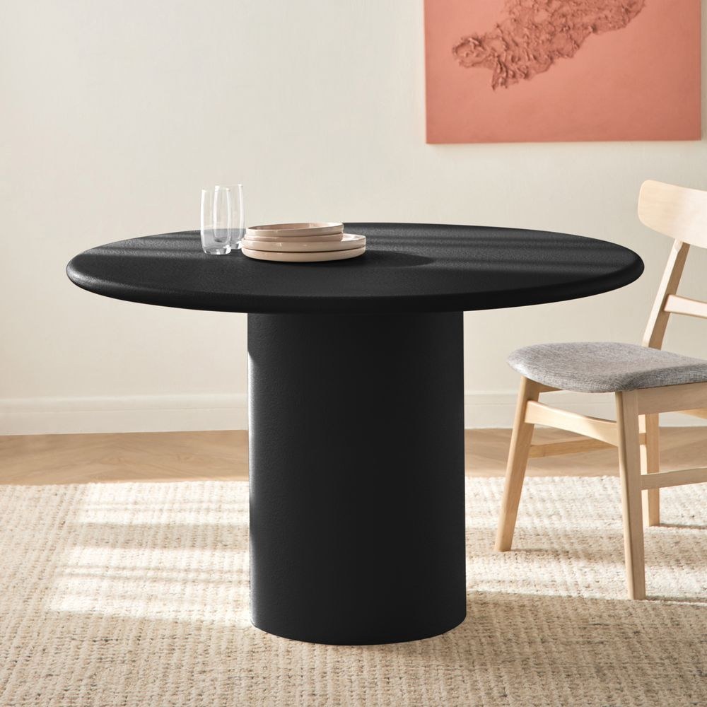 Design Box Willow 4-Seater Dining Table- Black - Image 2