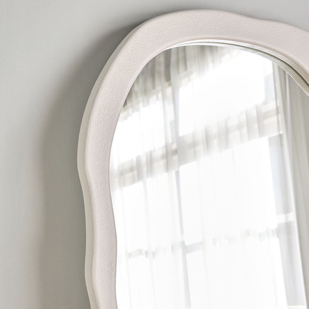 Design Box Ripple Frame Mirror- Ivory - Image 2