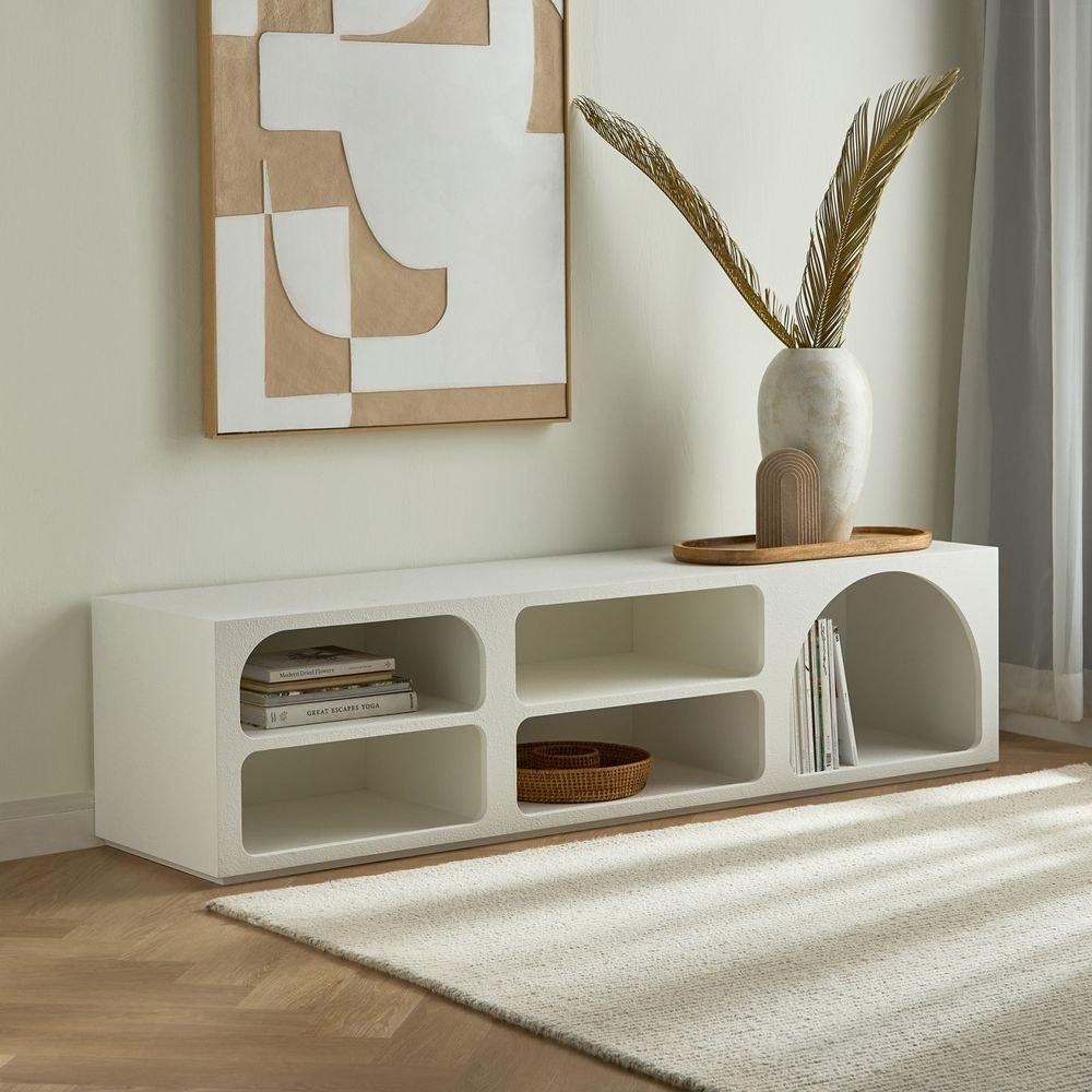 Design Box Float TV Unit- White - Image 2