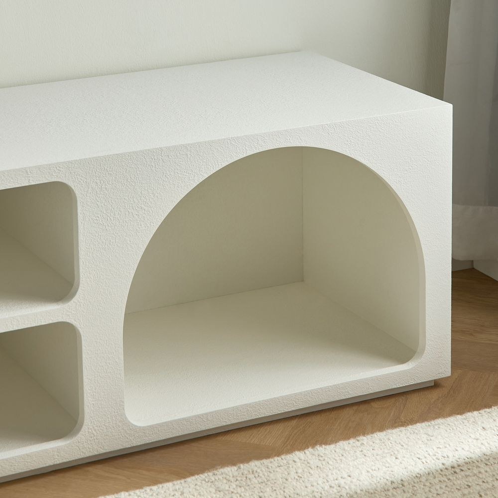 Design Box Float TV Unit- White - Image 3
