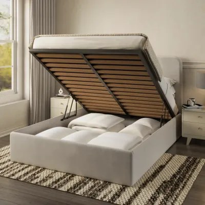 Celestial W 180 x L 200 King Upholstered Dreams Bed -White With 1-Year Warranty - Image 3