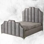Celine W 200 x L 200 Super King Upholstered Bed -Grey With 1-Year Warranty