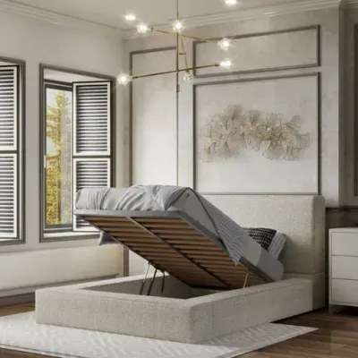 Chunky W 120 x L 200 Single Upholstered Kids Bed -White With 1-Year Warranty - Image 3