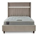 Dream W 200 x L 200 Super King Upholstered Cub Bed -Ivory With 1-Year Warranty