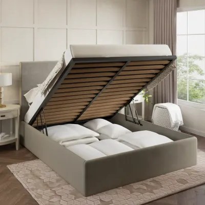 Heirloom W 200 x L 200 Super King Upholstered Bed -Ivory With 1-Year Warranty - Image 3