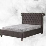 Oliver W 150 x L 200 Queen Upholstered & Sons Rose Bed -Grey With 1-Year Warranty