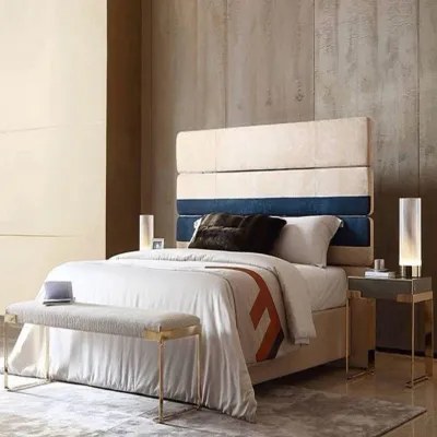Santorini W 150 x L 200 Queen Upholstered Bed -White With 1-Year Warranty - Image 2