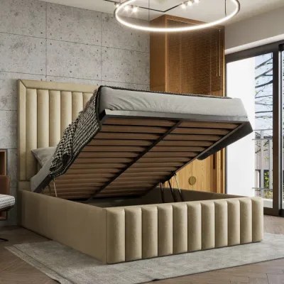 Sebastian W 90 x L 200 Single Upholstered Bed -Ivory With 1-Year Warranty - Image 3