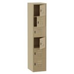 Godrej 6 Door Steel Locker with Heavy-Duty Construction, Spacious Storage, and Scratch-Resistant Beige Finish