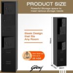 Godrej 6 Door Steel Locker with Heavy-Duty Construction, Spacious Storage, and Scratch-Resistant Black Finish