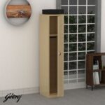 Godrej Digital Single Door Locker with Advanced Touch Screen Lock, Heavy-Gauge Steel, and Sleek Beige Finish