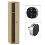 Godrej Digital Single Door Locker with Advanced Touch Screen Lock, Heavy-Gauge Steel, and Sleek Beige Finish