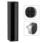 Godrej Digital Single Door Locker with Advanced Touch Screen Lock, Heavy-Gauge Steel, and Sleek Black Finish