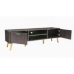 ARFAN Furniture Slim Minimalist Design TV Cabinet Modern Wooden TV Stand for Living Room-Brown