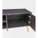 ARFAN Furniture Slim Minimalist Design TV Cabinet Modern Wooden TV Stand for Living Room-Brown