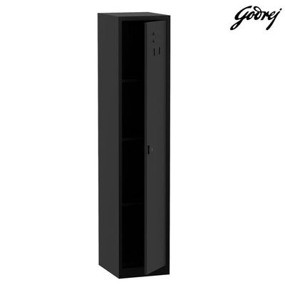Godrej 1 Door Steel Locker with Heavy-Duty Construction, Spacious Storage, and Scratch-Resistant Black Finish - Image 4