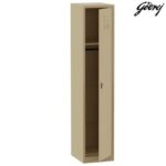 Godrej 1 Door Steel Locker with Heavy-Duty Construction, Spacious Storage, and Scratch-Resistant Beige Finish