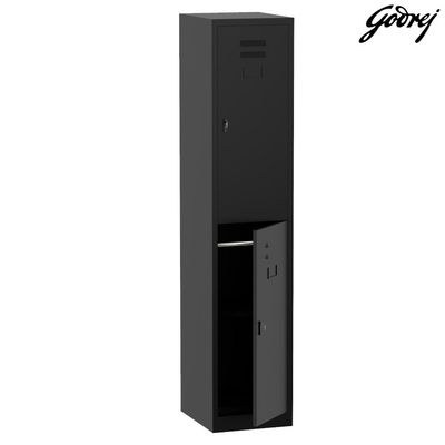 Godrej 2 Door Steel Locker with Heavy-Duty Construction, Spacious Storage, and Scratch-Resistant Black Finish - Image 4