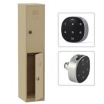 Godrej Digital 2 Door Locker with Advanced Touch Screen Lock, Heavy-Gauge Steel, and Sleek Beige Finish