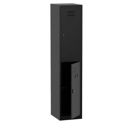 Godrej Digital 2 Door Locker with Advanced Touch Screen Lock, Heavy-Gauge Steel, and Sleek Black Finish