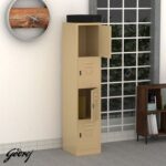 Godrej 4 Door Steel Locker with Heavy-Duty Construction, Spacious Storage, and Scratch-Resistant Beige Finish