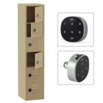 Godrej Digital 6 Door Locker with Advanced Touch Screen Lock, Heavy-Gauge Steel, and Sleek Beige Finish