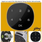 Godrej Digital 6 Door Locker with Advanced Touch Screen Lock, Heavy-Gauge Steel, and Sleek Beige Finish