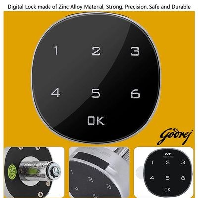Godrej Digital 6 Door Locker with Advanced Touch Screen Lock, Heavy-Gauge Steel, and Sleek Beige Finish - Image 3