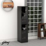 Godrej Digital 6 Door Locker with Advanced Touch Screen Lock, Heavy-Gauge Steel, and Sleek Black Finish