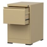 Godrej 2 Drawer Steel Filing Cabinet with Secure Lock, Heavy-Gauge Steel, and Beige Powder-Coated Finish