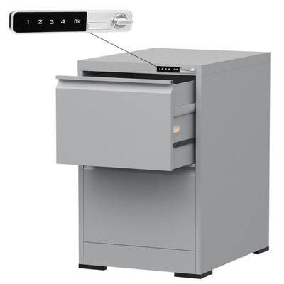 Godrej 2 Drawer Digital Filing Cabinet with Touch Screen Lock, Heavy-Duty Steel, and Scratch-Resistant Grey Finish - Image 2