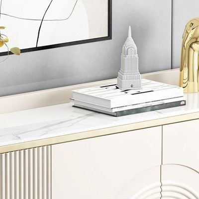 Console Table-Wooden With Marble Top-160Cm - Image 2