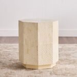 Anu Side Table-Bone Carved