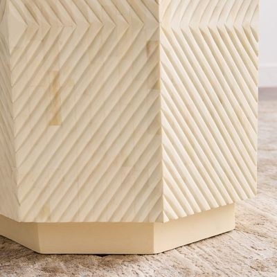Anu Side Table-Bone Carved - Image 3