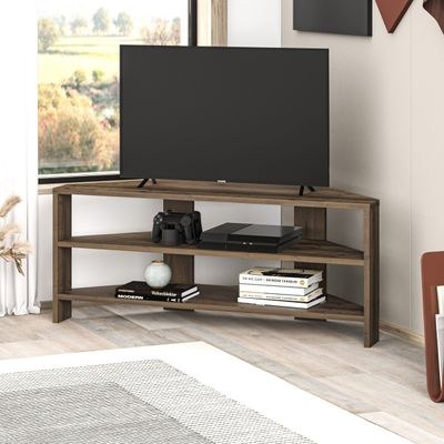 Mourah Thales Tv Stand Up To 43 Inches With Storage - Brown - 2 Years Warranty