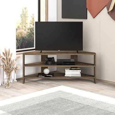 Mourah Thales Tv Stand Up To 43 Inches With Storage - Brown - 2 Years Warranty - Image 3