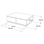 Home Canvas Future Coffee Table Pine and White