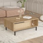 Home Canvas Ocean Coffee Table Oak