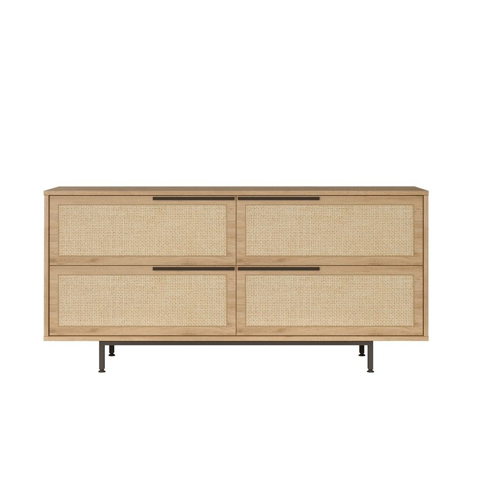Home Canvas Ocean Console Table Side Board Oak - Image 3