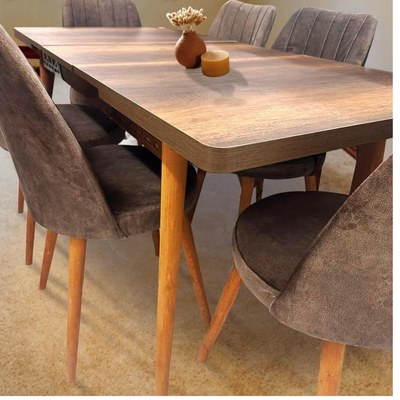 LHFHOMT-7 Pieces Dining Sets 1+6 Seater dining Table Set, Furniture for dining room - Image 3