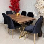 LHFHOMT-7 Pieces Dining Sets 1+6 Seater dining Table Set, Furniture for dining room