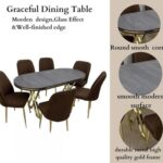 LHFHOMT-7 Pieces Dining Sets 1+6 Seater dining Table Set, Furniture for dining room