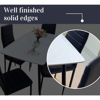 LHFHOMT-5 Pieces Dining Sets 1+4 Seater dining Table Set, Furniture for dining room - Image 3